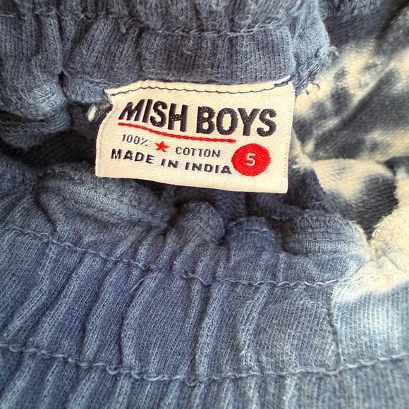 Kids Navy and Tie-Dye Shorts - Picture 2 of 3